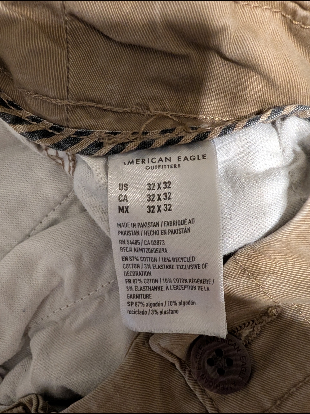 American Eagle Outfitters Men's Tan Chino Pants